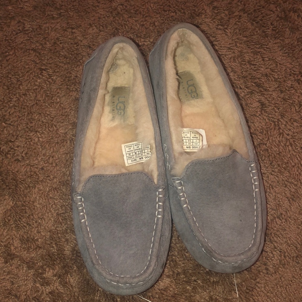 Ugg Ansley Moccasins Slippers 3312 Light Grey